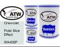 Preview: Chevrolet, Polar Blue Effect, WA409P: 500ml Lackdose + 500ml Klarlack + 250ml Härter - Set, von ATW Autoteile West.